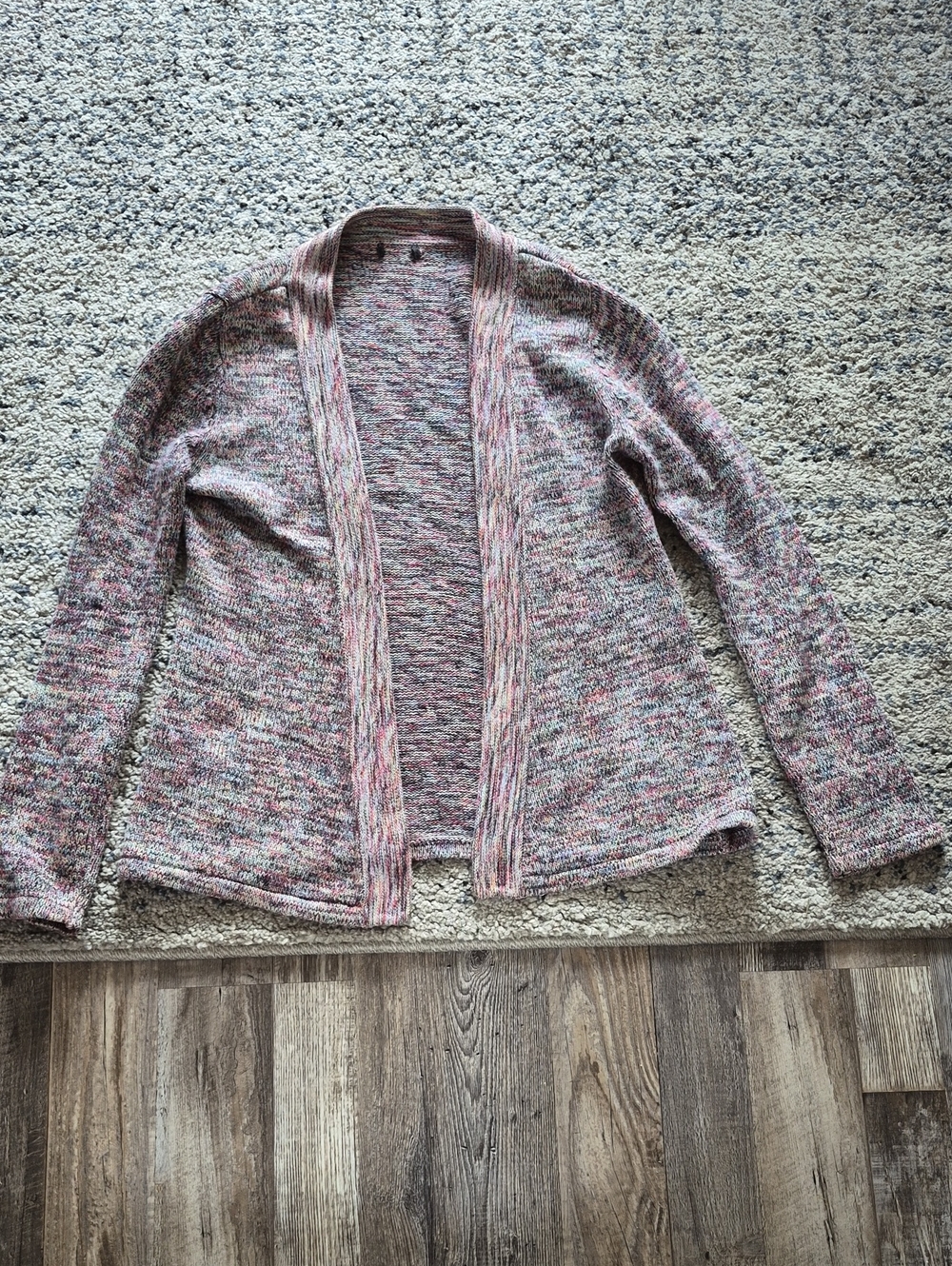 Source Unknown Pink Multi-Blend Open Cardigan